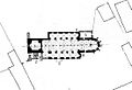 The plan of the Evangelical Lutheran Transylvanian Saxon fortified church of Șura Mare
