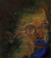 Portrait-of-the-Artist, pastel