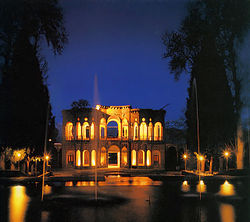 Shazdeh Garden, Mahan, by night