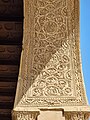 Abbasid-style decoration in the arches of the Ibn Tulun Mosque in Cairo, Egypt (9th century)