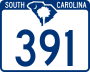 South Carolina Highway 391 marker