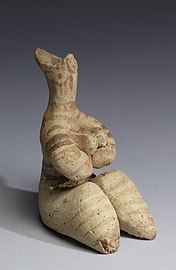 Figurine en terre-cuite provenant de Tell Halaf. Walters Art Museum.