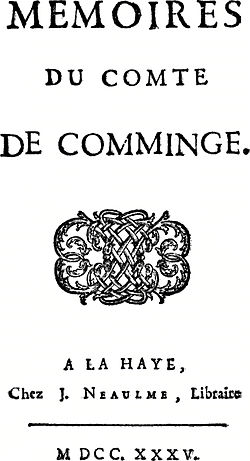 Image illustrative de l’article Mémoires du comte de Comminge