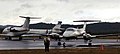 Costa Esmeralda Airport's terminal, with a few private aircraft in view