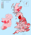 It shows number of fatalities in the British Isles caused by the events in question (Windstorm Carmen (storm) windstorm Becky and the November/December blizzards of 2010) from November 8th to December 4th.See file page for map key.