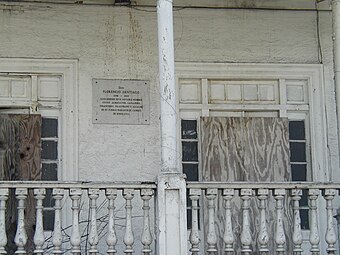 Sign on Florencio Santiago residence