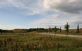 L'éminence de Vuosaari sur le chemin Niinisaarentie.