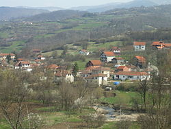 Panorama of Vlas, view from Velkovica hill