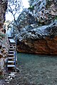 Detalle de los Estrechos del Cañamar, Ruta de los Estrechos del Ebrón, en Tormón (Teruel).