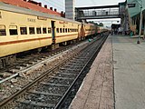 19020 Dehradun Express on Platform 1 of Meerut City