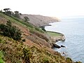 Les falaises à proximité du fort du Mengant.