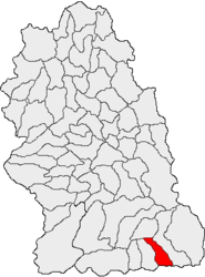 Location in Hunedoara County