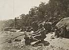 Arthur Streeton painting at Curlew Camp, c 1891