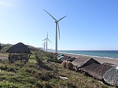 Bangui Wind Farm west nipa huts