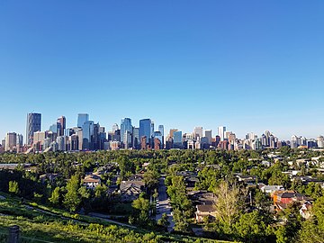 Calgary, the largest city in Alberta