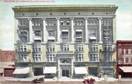 Postcard c.1910 of Chamber of Commerce, 128 S. Broadway