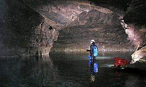 La rivière souterraine du Coulomp.