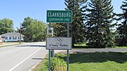 Clarksburg corporation limit sign