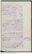 First page of Shapira's draft transcription