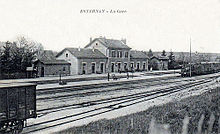 La gare d'Esternay au début du XXe siècle.