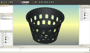 FreeCAD 0.12によるポリゴンメッシュを用いた容器の3Dモデル