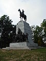 Statue équestre du général Lee située à Gettysburg.