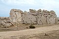 Muros de Ġgantija feitos com pedras megaliticas