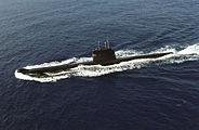 HMAS Onslow returning to Hawaii from RIMPAC 98.