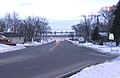 The entirety of Indiana State Road 520, looking south from its intersection with U.S. Route 12.