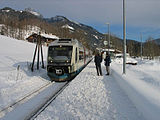 Integral der Bayerischen Oberlandbahn am Bahnhof Geitau