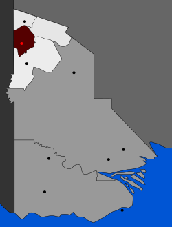 Location of Ningerum Rural LLG in North Fly district of Western Province of Papua New Guinea