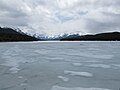 Gefrorener Maligne Lake