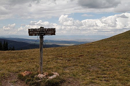 Montgomery Pass in Colorado State Forest.