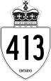 Highway 413 marker