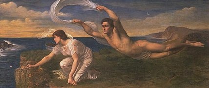Boreas and Orithyia by Oswald von Glehn (1879)