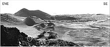 Several cinder cones, some forming an alignment