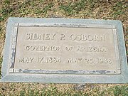 Grave-site of Sidney Preston Osborn (1884–1948).