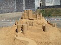 Sand castle model of Dover Castle