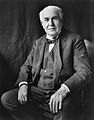 Image 17 Thomas Edison Photo: Bachrach Studios; Restoration: Michel Vuijlsteke Thomas Edison (1847–1931) was an American inventor, scientist and businessman who developed many devices that greatly influenced life around the world, including the phonograph, the motion picture camera, and a long-lasting, practical electric light bulb. Dubbed "The Wizard of Menlo Park" (now Edison, New Jersey) by a newspaper reporter, he was one of the first inventors to apply the principles of mass production and large teamwork to the process of invention, and therefore is often credited with the creation of the first industrial research laboratory. Edison is considered one of the most prolific inventors in history, holding 1,093 U.S. patents in his name, as well as many patents in the United Kingdom, France and Germany. More selected pictures