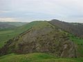 View from on the top of Thorpe Cloud looking towards Bunster Hill