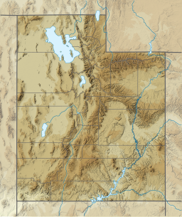 Location of the lake in Utah.