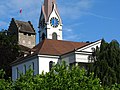 Reformed Church (official) and castle of Uster