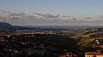 Vue Nord-Est sur le mont Conero.