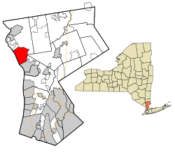 Location of Croton-on-Hudson, New York