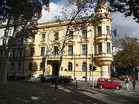 Prédio da embaixada brasileira em Zagreb.