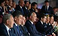 Jeenbekov with Nursultan Nazarbayev at the FIFA World Cup in Russia
