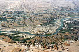 Helmand River in Helmand Province, Afghanistan