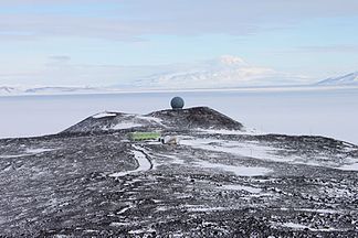 Blick vom Second Crater nach Süden auf die Arrival Heights