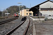 Im Grenzbahnhof Schirnding wird nur noch der Hausbahnsteig genutzt