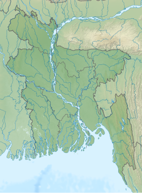 Somapura Mahavihara na zemljovidu Bangladeša